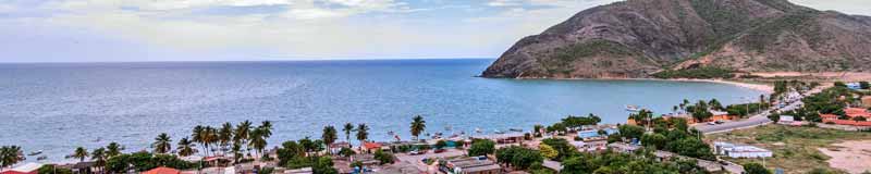 Saragosse plage sur l'île de Margarita, Venezuela