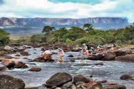 Traversée d'une rivière